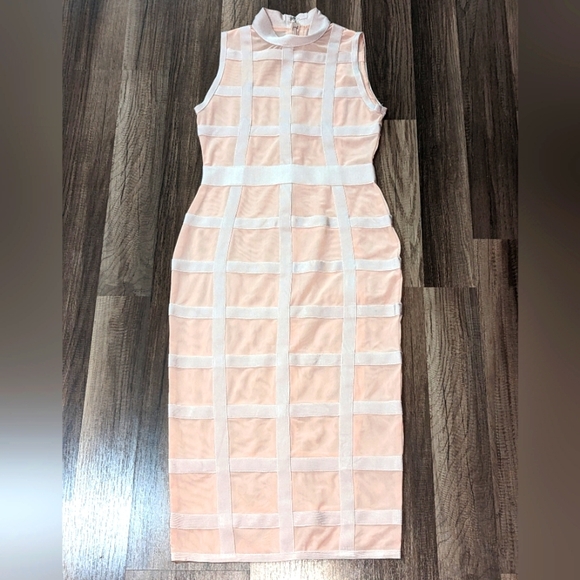 Mesh Bodycon Bandage Dress - Picture 1 of 4